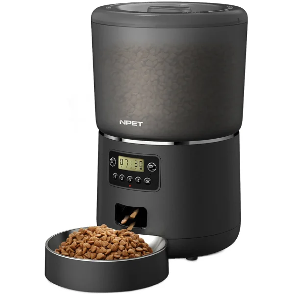 NPET 4L Automatic smart pet feeder for cats dogs multiple pets